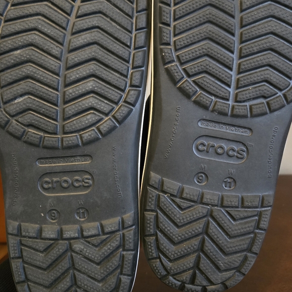 Black Crocs with White Trim - Picture 5 of 5